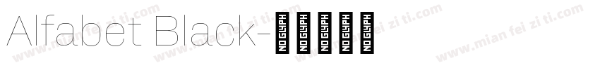 Alfabet Black字体转换